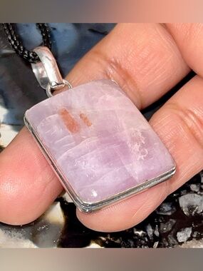 Beautiful Light Color Kunzite Pendant 1 1/2”